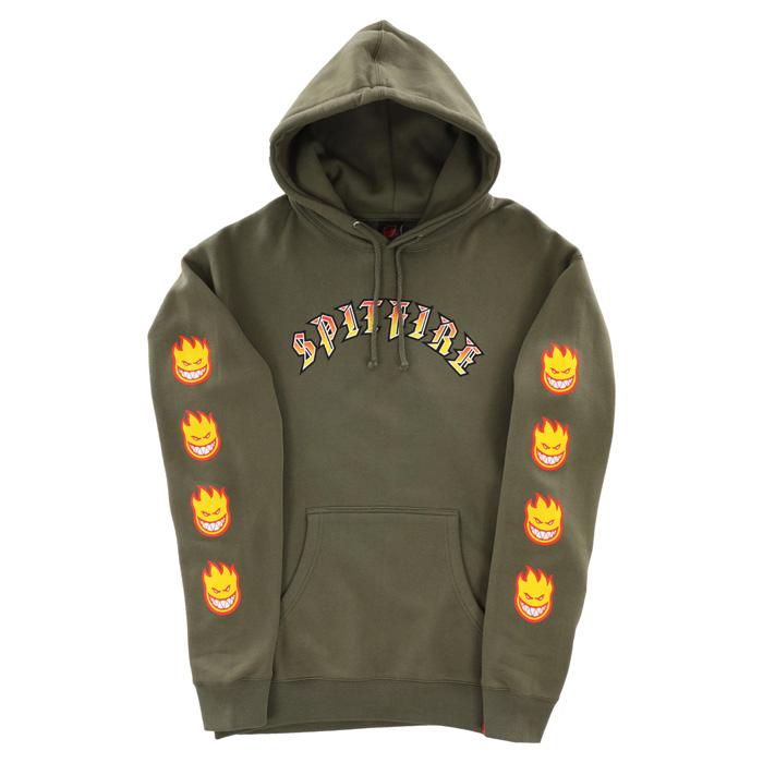 SPITFIRE WHEELS OLD E BIGHEAD HOODIE SLV BKL SLV/ARMY
