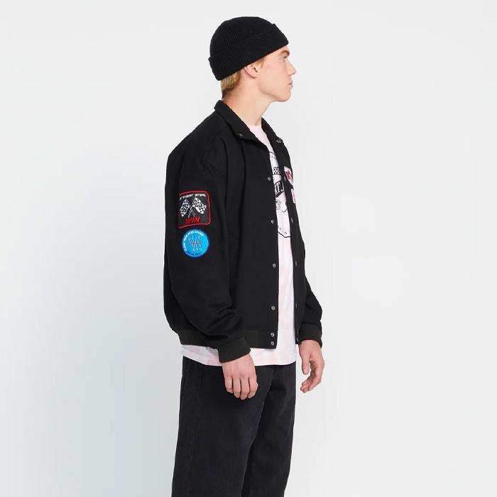 VOLCOM ヴォルコム ボルコム ジャケット レーシングジャケット RTJ X HOT WHEELS PATCH JACKET BLACK ストリート スケートボード スノーボード｜crass｜06