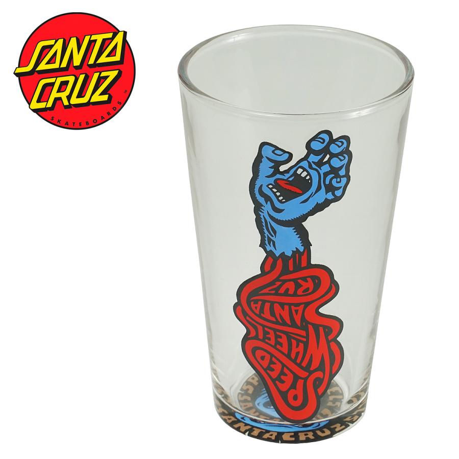 SANTA CRUZ SPDWHL SCREAMING PINT GLASS グラス スケート サンタ