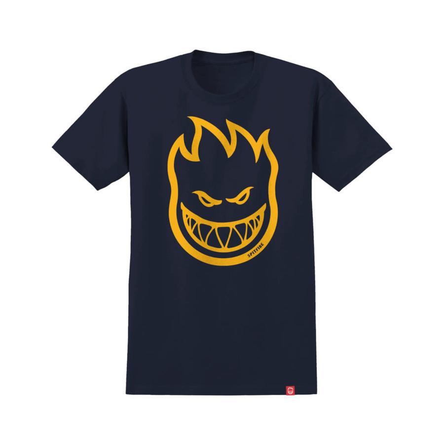 SPITFIRE WHEELS SPITFIRE BIGHEAD S/S T-shirt NAVY/GOLD 