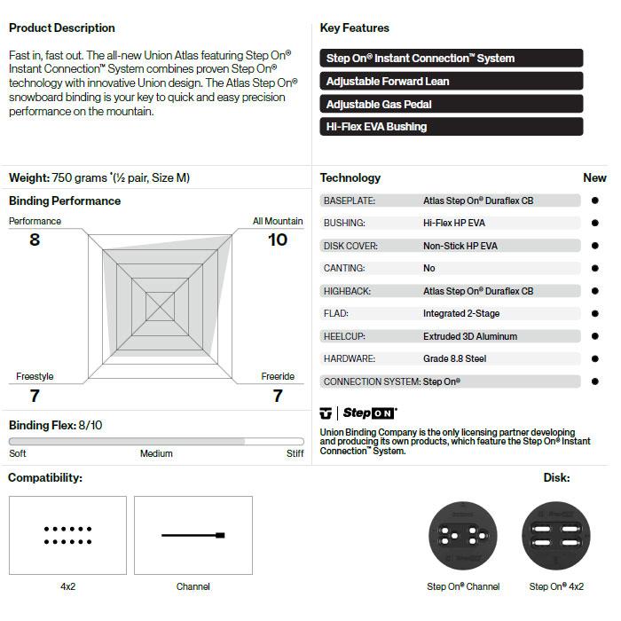 25-26 UNION ユニオン ATLAS STEP ON アトラス ステップ オン