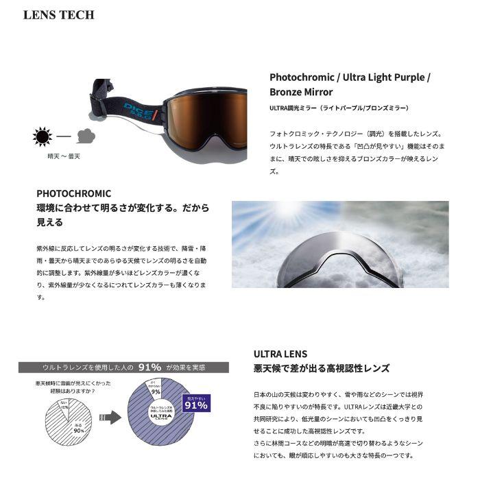 25-26 DICE ダイス ゴーグル GOODMAN グッドマン 調光 GM54276  スノーボード SNOWBOARD  予約商品の画像