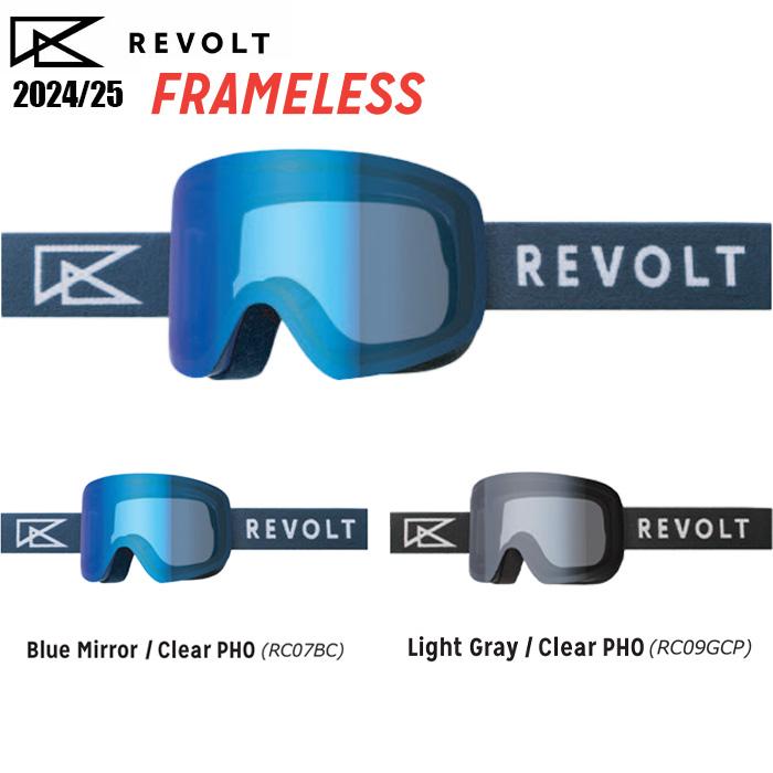 [美品]24-25 REVOLT リボルト SUPER LIGHT FRAME 24-25 ゴーグル リボルト スノーボード REVOLT [ SUPER LIGHT FRA