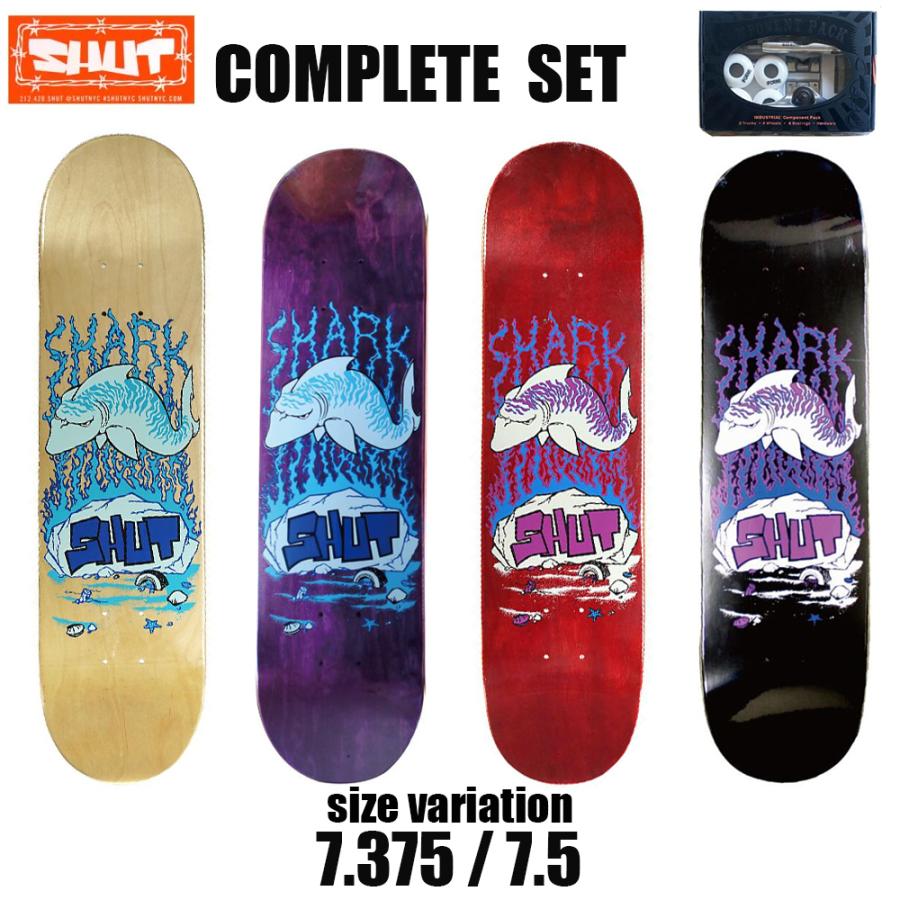 SHUT SHARK MINI COMPLETE HARD BLACK RED NATURAL PURPLE 7.375 7.5