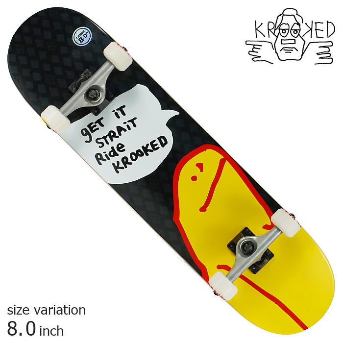 KROOKED（クルキッド） KROOKED O GEE SHIMOO COMPLETE BLACK 8.0 inch