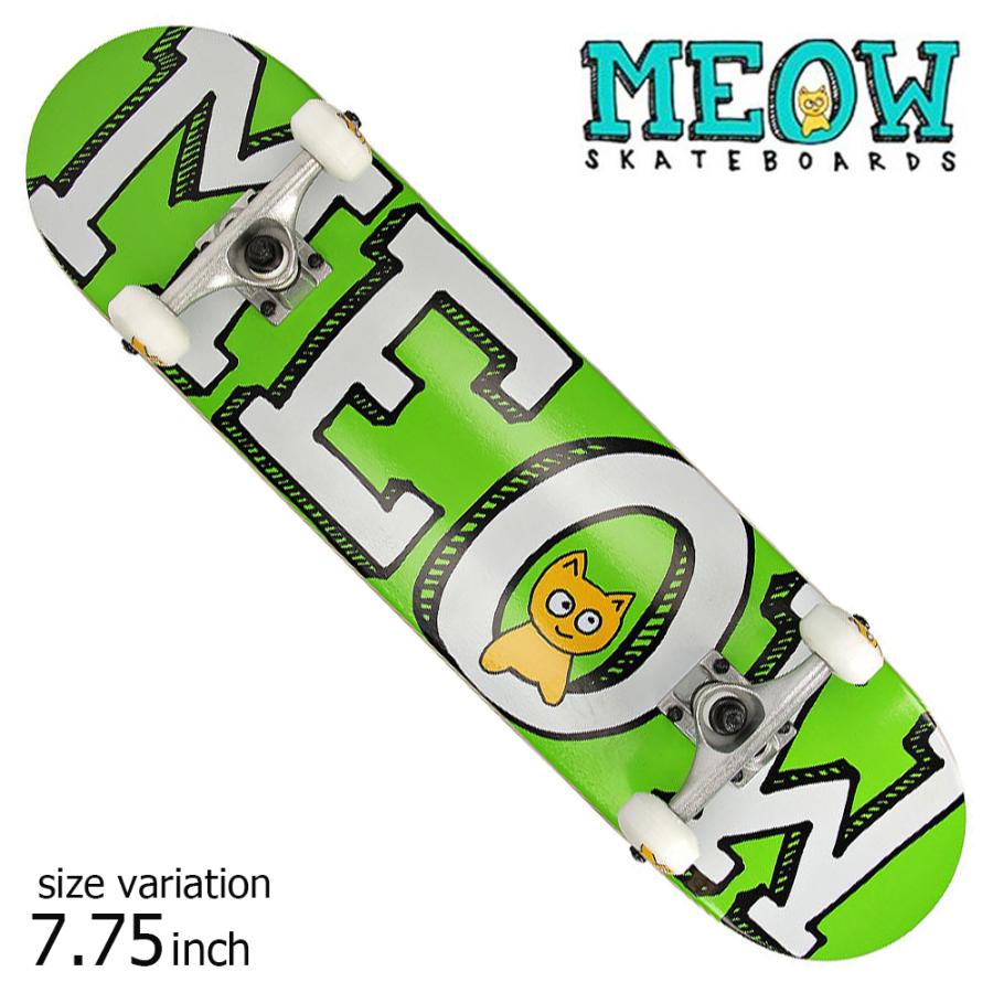 MEOW LOGO COMPLETE GREEN 7.75 inch ミャオ コンプリートデッキ MEOW LOGO COMPLETE GREEN 7.75 inch ミャオ コンプリートデッキ