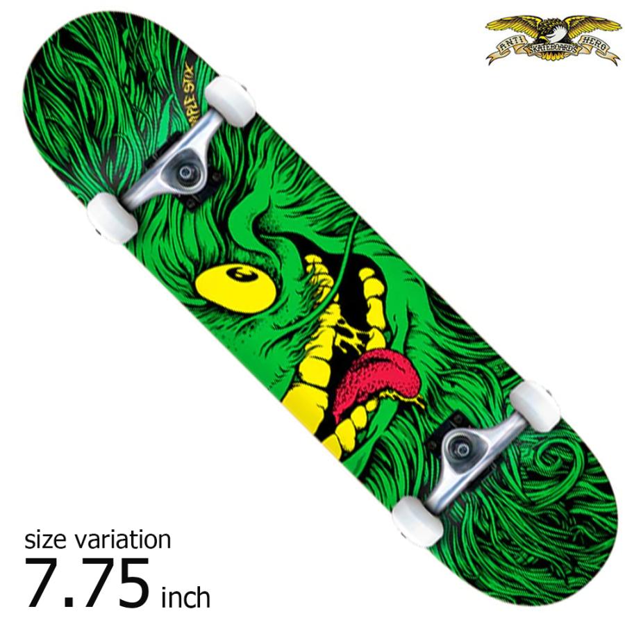ANTIHERO GRIMPLE FULL FACE COMPLETES MD 7.75 inch Skateboard