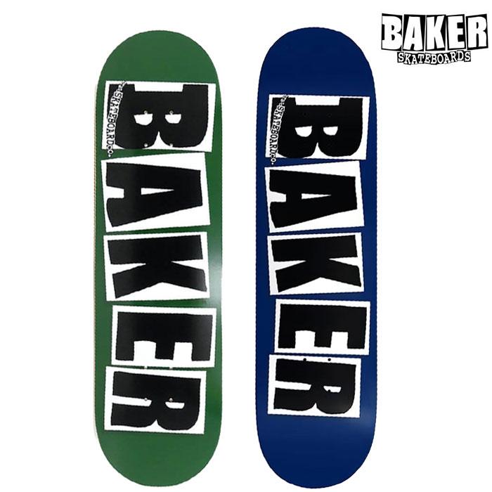 BAKER BRAND LOGO GREEN NAVY デッキ ベイカー スケボー 正規品 SKATEBOARD SKATE スケートボード 板 | BAKER
