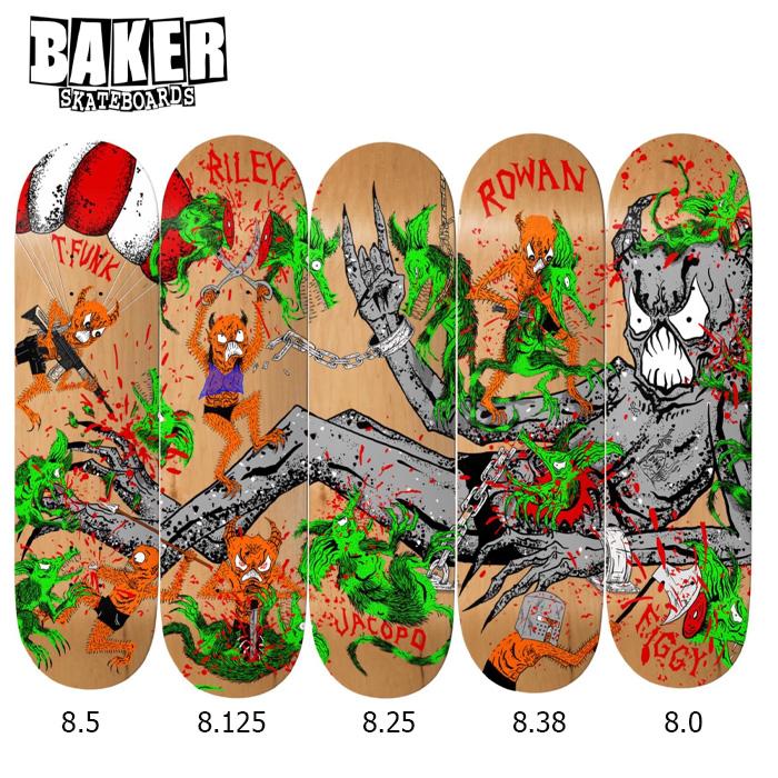 BAKER（ベイカー） デッキ スケボー FIGGY TOXIC RATS 8.0inch