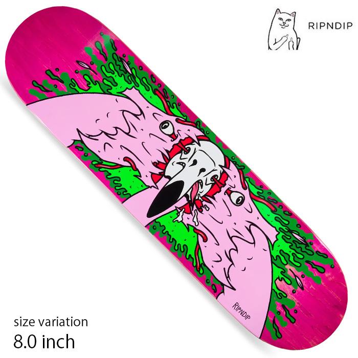 RIPNDIP（リップンディップ） スケボー デッキ 猫 Skull Face Flamingo