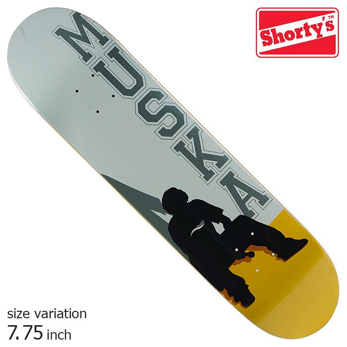 Shorty's Original Muska YELLOW 7.75inch ショーティーズ デッキ スケボー スケートボード ストリート｜crass