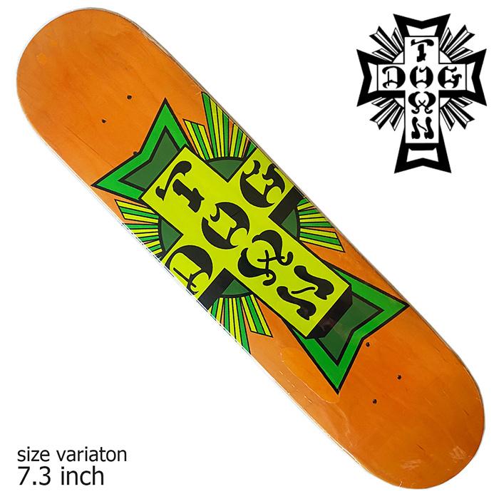 DOGTOWN Street Cross Mini Deck ORANGE/GREEN 7.3inch ドッグタウン