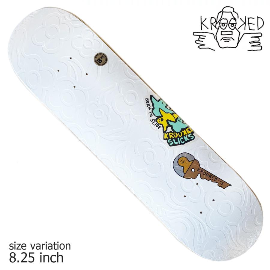 KROOKED KEE SLICK 8.25 inch デッキ スケートボード スケボー クルキッド ストリート sk8 :sd1596:CRASS  ONLINE STORE - 通販 - Yahoo!ショッピング