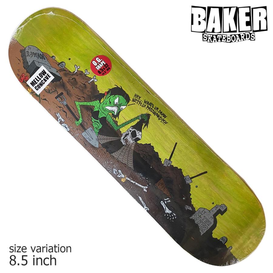 BAKER ROWAN ZORILLA WIZARDRY DECK GREEN 8.5 inch ベイカー ベーカー デッキ スケートボード