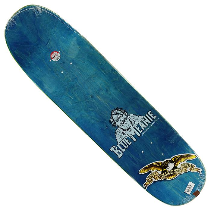 スケートボード ANTI HERO BLUE MEANIE DECK 8.75 Anti Hero 8.75 Shaped Eagle Blue Meanie Skateboard Deck Navy