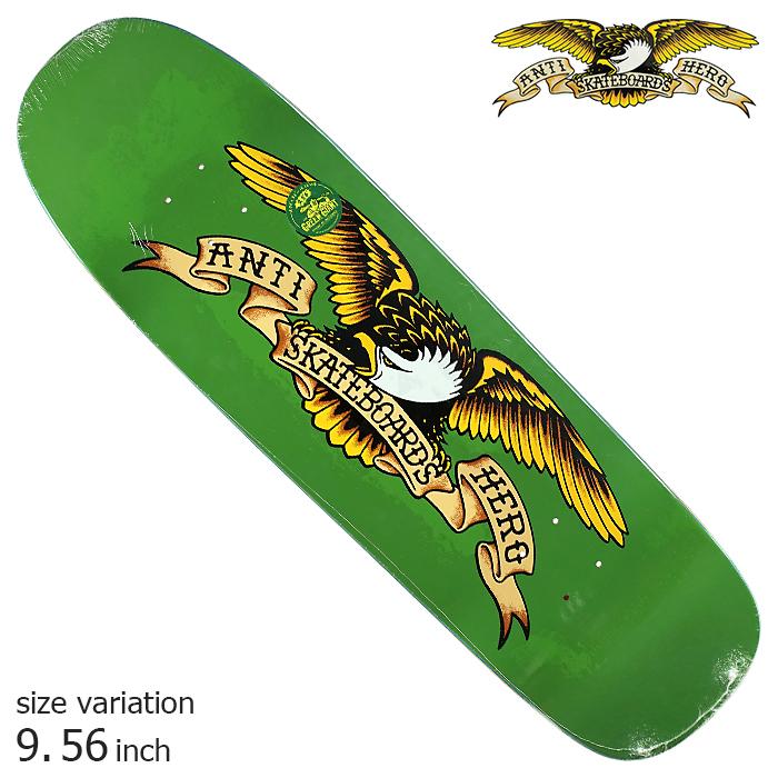 ANTIHERO SHAPED EAGLE GREEN GIANT 9.56inch スケートボード スケボー デッキ SKATEBOARD