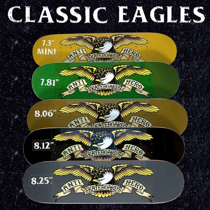 ANTIHERO スケボー デッキ アンチヒーロー CLASSIC EAGLE クラシック スケートボード SKATEBOARD アンタイヒーロー 板｜crass｜13