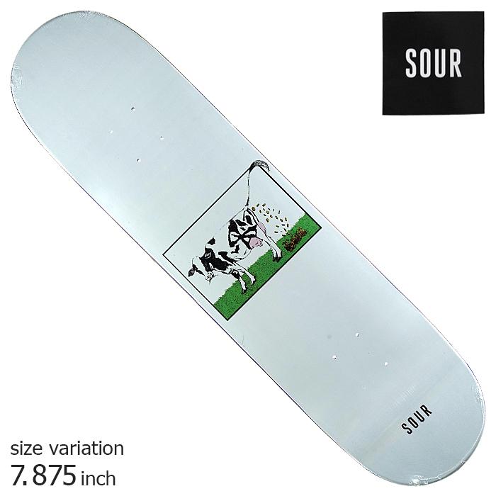 SOUR SHITCOIN WHITE 7.875inch サワー DECK スケートボード スケボー