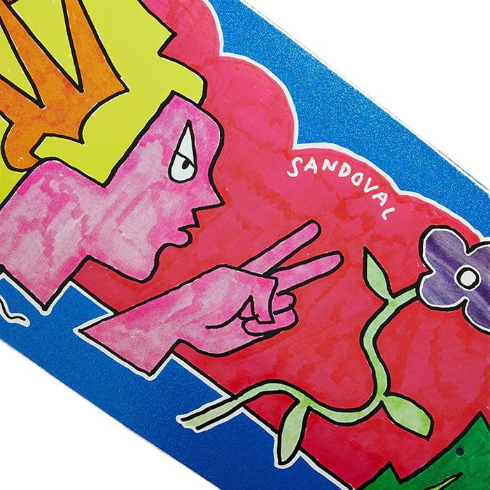 KROOKED（クルキッド） スケボー デッキ SANDOVAL PEACE SIGN 9.81inch