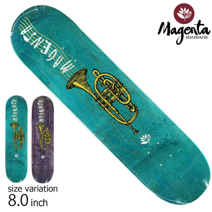MAGENTA TEAM TRUMPET PURPLE TEAL 8.0 inch マゼンタ デッキ スケート