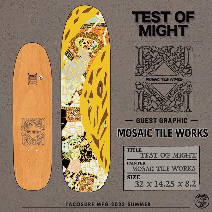 買いクーポン TACOSURF MFG タコサーフ デッキ スケボー Test of might 8.2 inch スケートボード ストリート 板 sk8