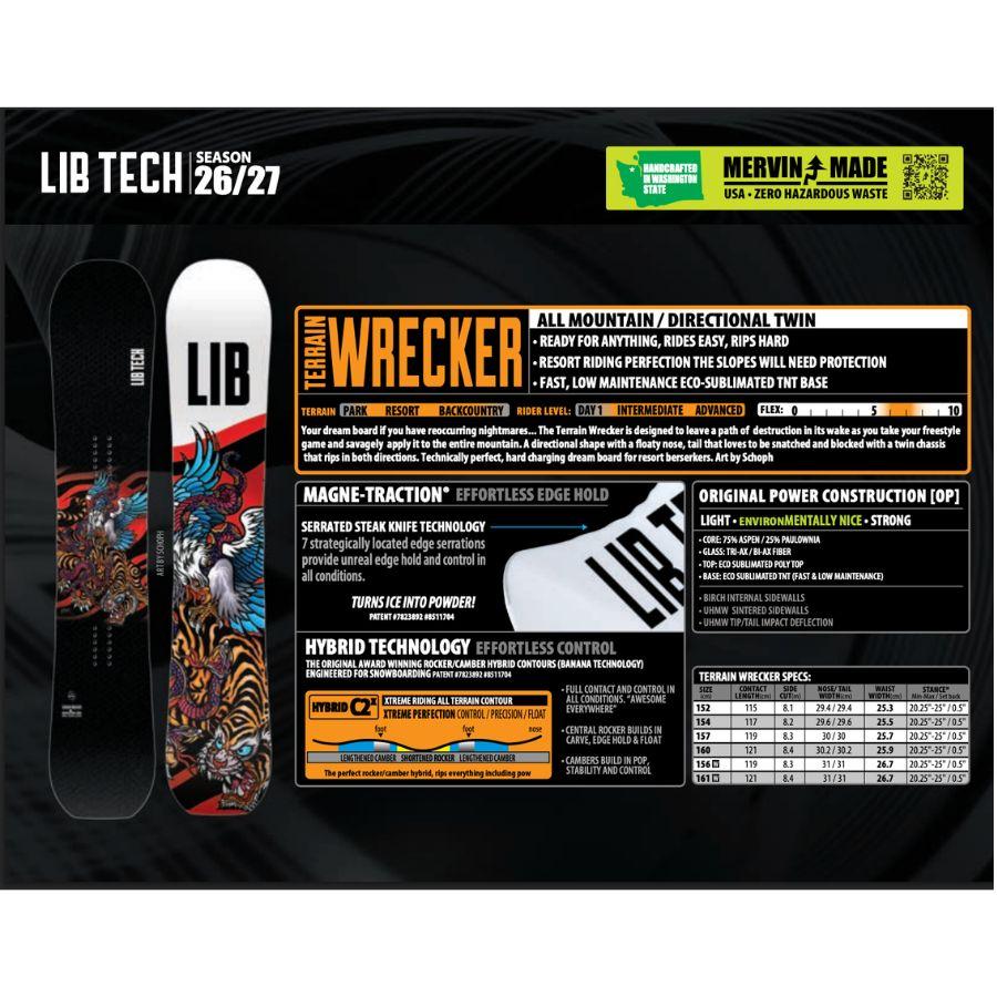 LIB TECH（リブテック） 26-27 LIB TECH TERRAIN WRECKER テレイン