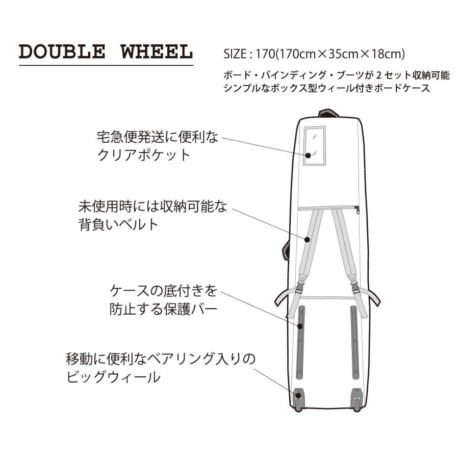 eb's（エビス） 25-26 eb's スノーボード カバー DOUBLE WHEEL スノボ