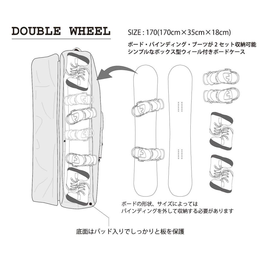 eb's（エビス） 25-26 eb's スノーボード カバー DOUBLE WHEEL スノボ