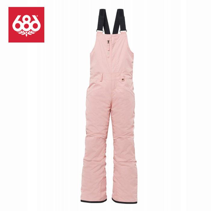 686 ウェア 2021 Sierra Insulated Bib Coral Pink スノーボード シックスエイトシックス ロクハチロク スノーウェア スノボー パンツ wear