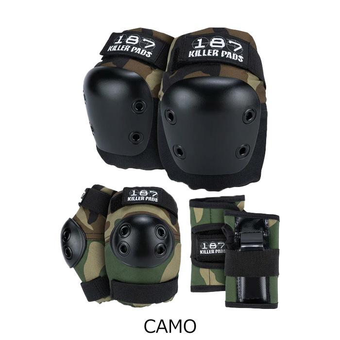 187 KILLER PADS SIX PACK JR キッズ プロテクター BLACK CAMO
