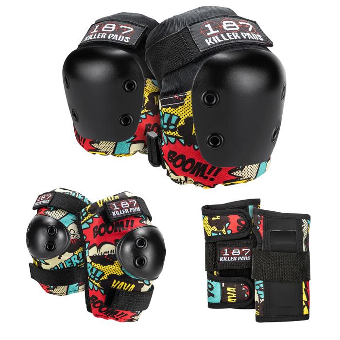 キッズ プロテクター 187 KILLER PADS SIX PACK JR BLACK スケボー キラーパッド ジュニア セーフティーパッド 3点セット スケボー エクストリーム ユース キッズ プロテクター 187 KILLER PADS SIX PACK JR BLACK スケボー キラーパッド ジュニア セーフティーパッド 3点セット スケボー エクストリーム ユース