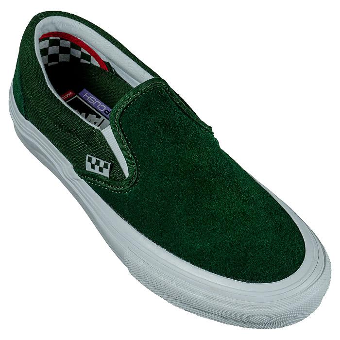 VANS ヴァンズ スニーカー 靴 スリッポンSKATE SLIP ON Wrapped Green/White バンズ スケボー メンズ スケシュー SK8｜crass｜02