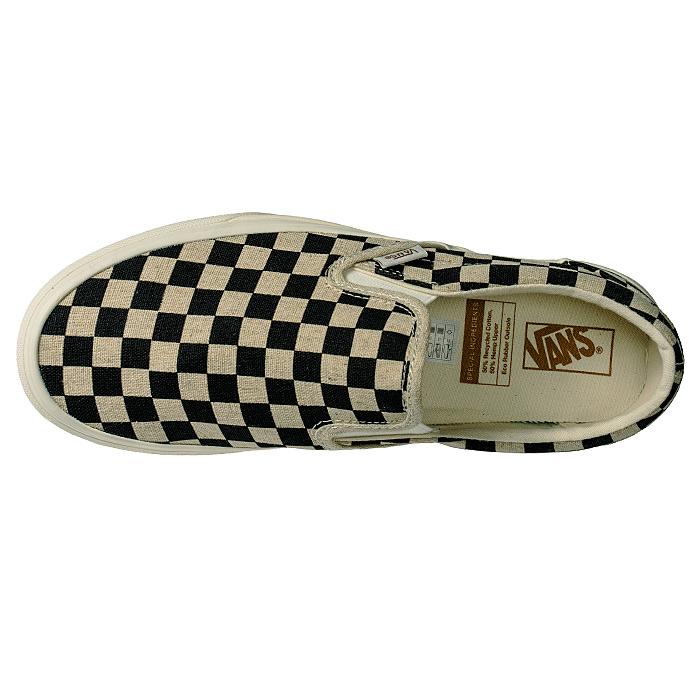 VANS（ヴァンズ） VANS CLASSIC SLIP-ON ECO THEORY CHECKERBOARD