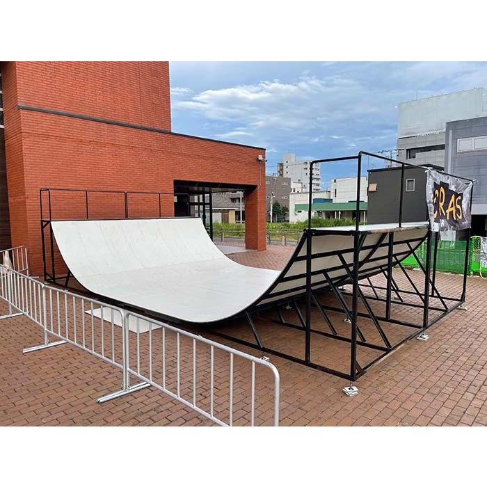 【送料別途見積もり】1200 SKATEBOARD RAMP スケボーランプ スケートパーク ミニランプ BMX スケートボード サーフィン スノーボードハーフパイプ 日本製｜crass｜03