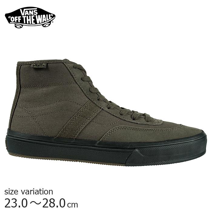 VANS CROCKETT HIGH BUNGEE CORD/BLACK バンズ スケハイ スニーカー スケボー スケートボード スケシュー