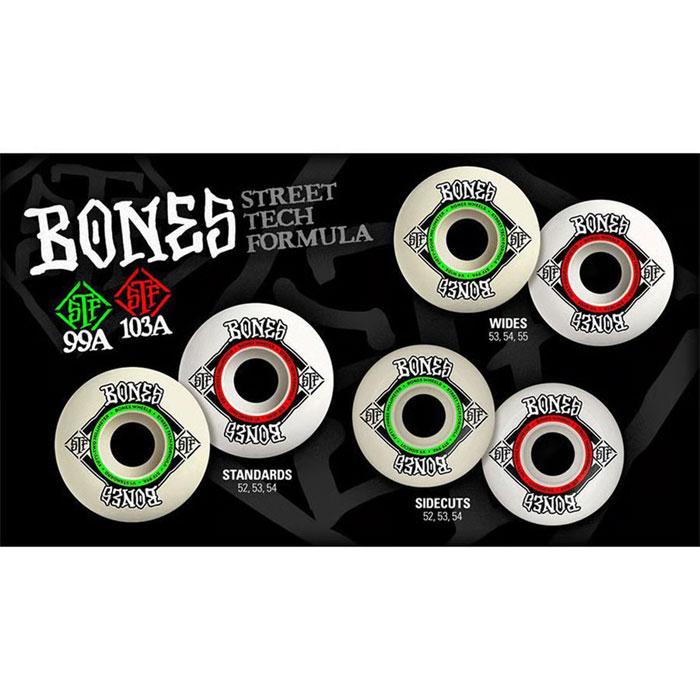 ボーン BONES ボーンズ ウィール STF STANDARD V1 52 53 54mm 103A タイヤ