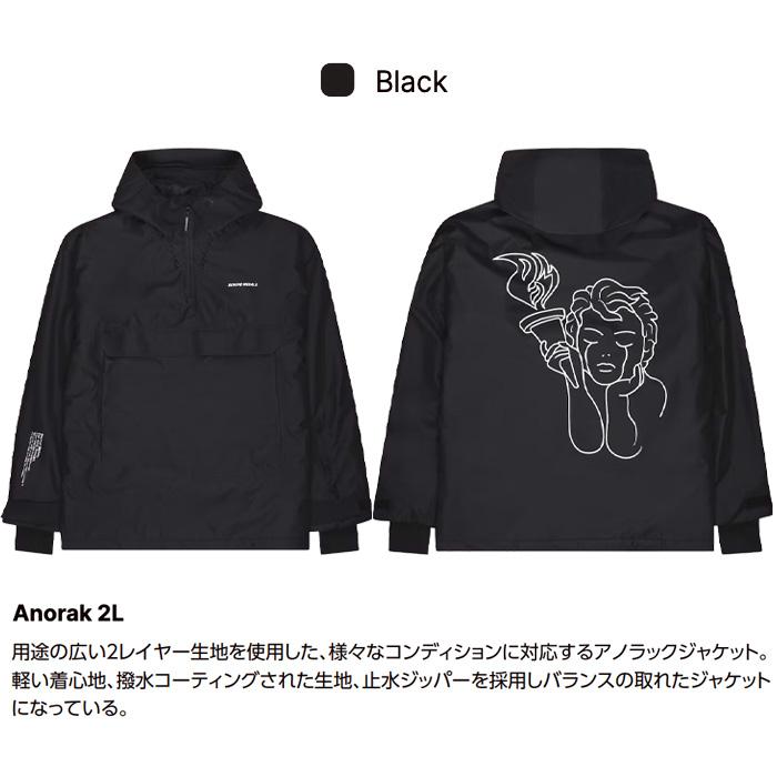 24-25 BEYOND MEDALS ビヨンドメダルズ ANORAK 2L JKT BLACK