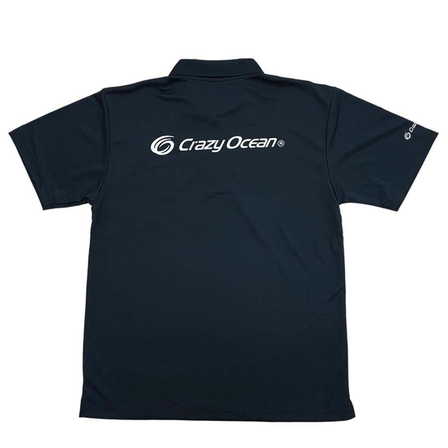 メンズウェア POLO CRAZY BACK LOGO Crazy Ocean（クレイジーオーシャン） オリジナルドライポロシャツ