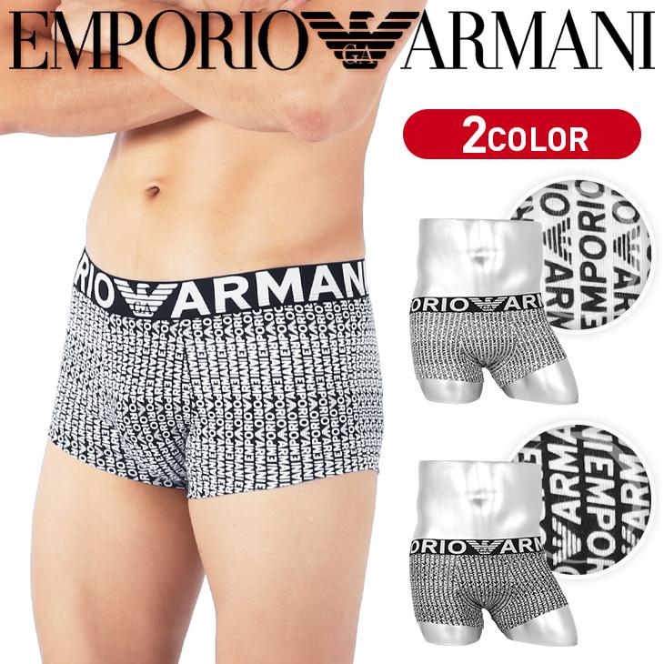 アルマーニ エンポリオアルマーニ Emporio Armani ボクサーパンツ メンズ 下着 男性 かっこいい おしゃれ 総柄 高級 ロゴ ワンポイント ブランド All Over Logo 楽天スーパーセール