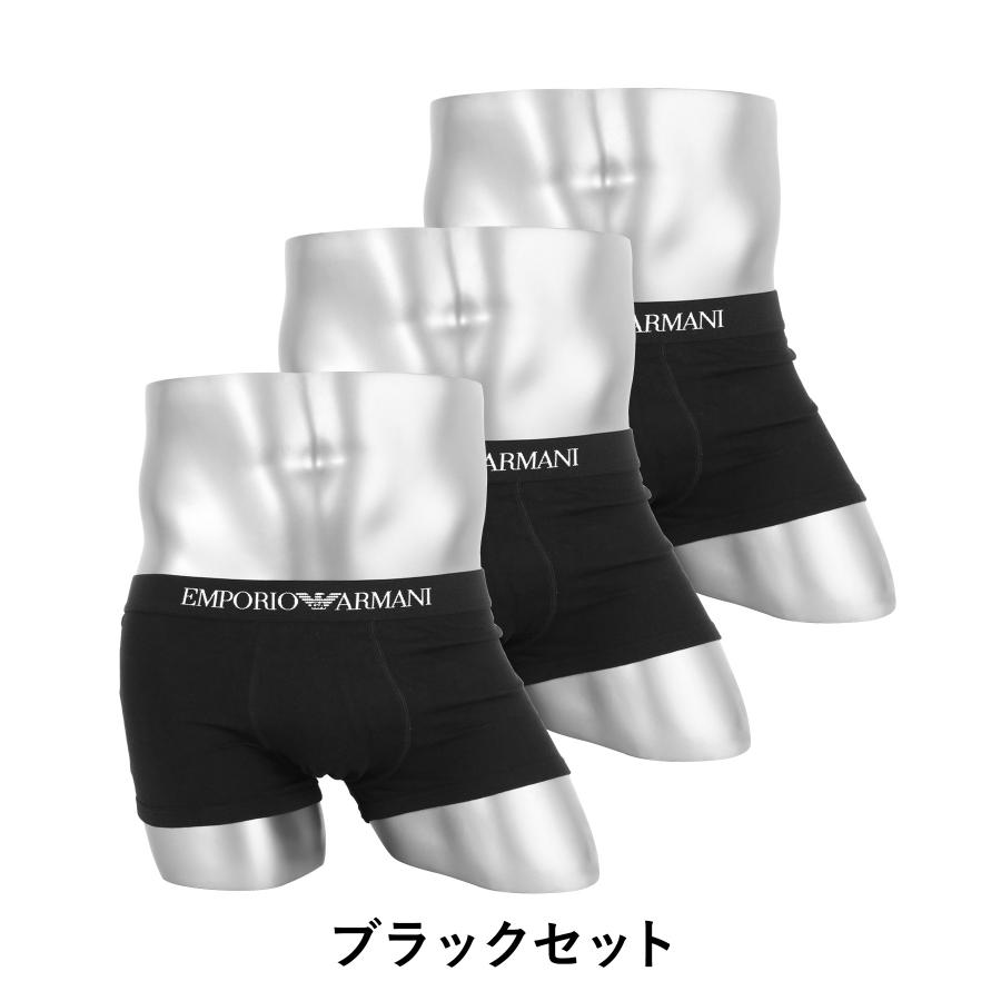 エンポリオ アルマーニ EMPORIO ARMANI ローライズボクサーパンツ 3枚セット メンズ アンダーウェア 男性 下着 コットン100% 綿 高級 ハイブランド プレゼント｜crazyferret｜12