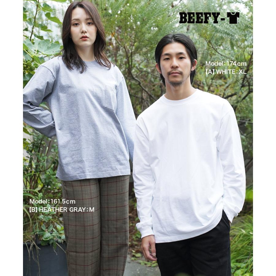 Hanes ロンT ビーフィー BEEFY 長袖 Tシャツ メンズ レディース 男性 