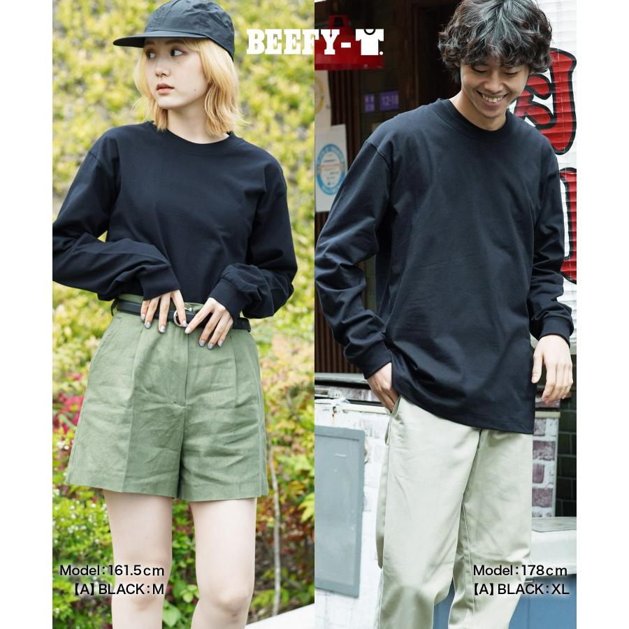 Hanes ロンT ビーフィー BEEFY 長袖 Tシャツ メンズ レディース 男性 