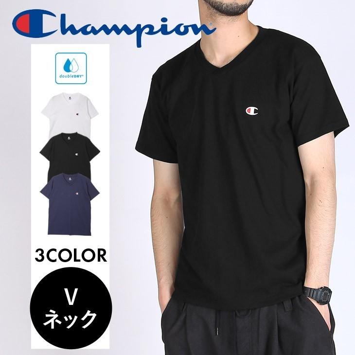 チャンピオン Tシャツ Champion Vネック 半袖 メンズ ダブルドライ ワンポイント ブランド ブランド下着ならcrazy Ferret 通販 Yahoo ショッピング