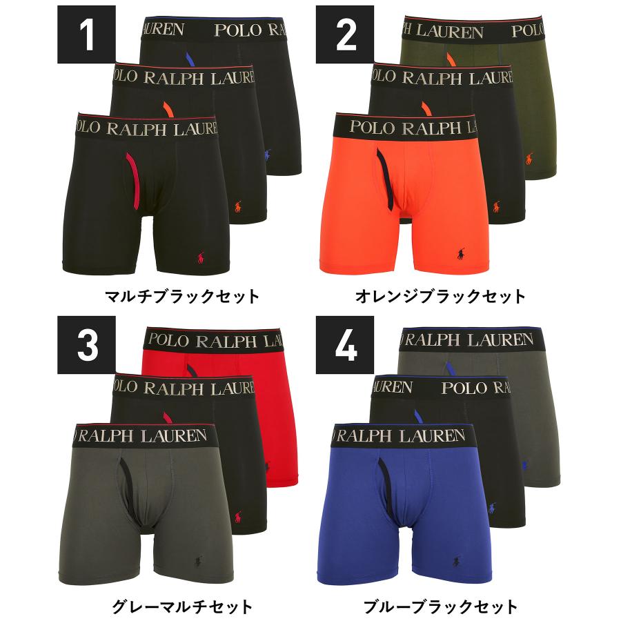 ポロ ラルフローレン POLO RALPH LAUREN ロングボクサーパンツ 3枚セット メンズ アンダーウェア ツルツル 速乾 前開き ブランド ロゴ 高級 ハイブランド｜crazyferret｜13