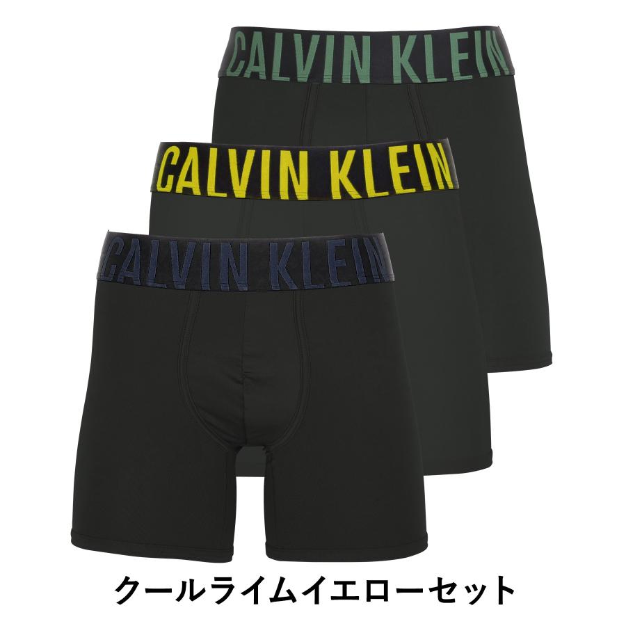 カルバンクライン ボクサーパンツ 3枚セット Calvin Klein ロング  メンズ アンダーウェア 男性下着 ツルツル 速乾 CK ロゴ 高級 ハイブランド｜crazyferret｜08