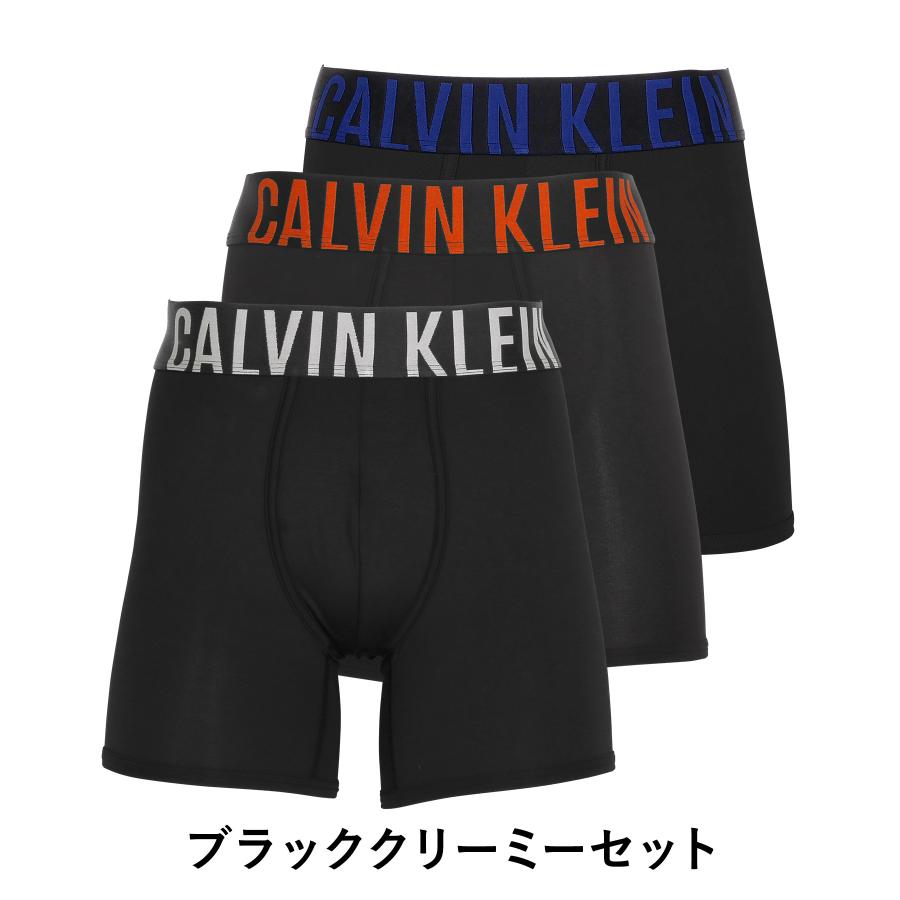 カルバンクライン ボクサーパンツ 3枚セット Calvin Klein ロング  メンズ アンダーウェア 男性下着 ツルツル 速乾 CK ロゴ 高級 ハイブランド｜crazyferret｜09