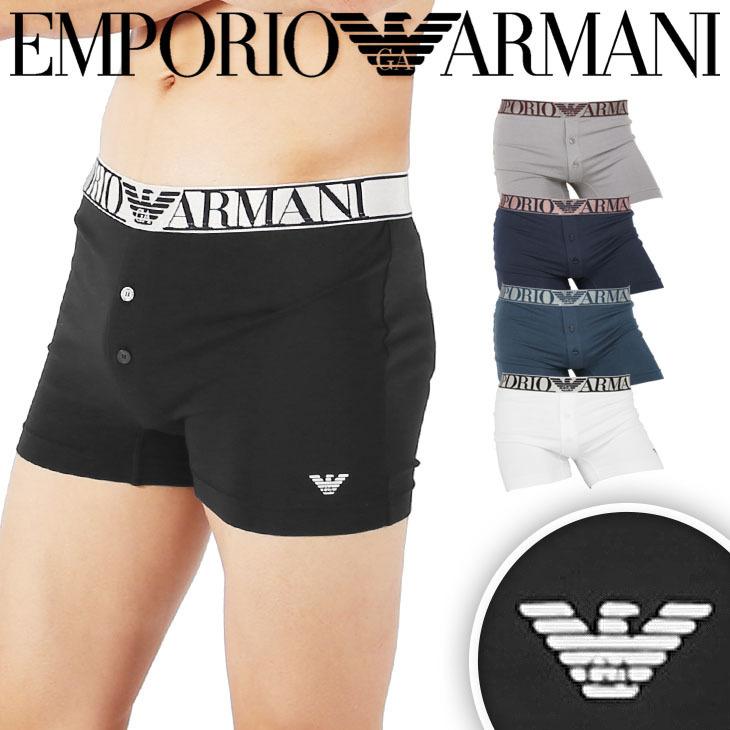 アルマーニ エンポリオアルマーニ Emporio Armani トランクス メンズ 男性 下着 おしゃれ かっこいい 綿 高級 ハイブランド 無地 ロゴ 前開き ブランド ブランド下着ならcrazy Ferret 通販 Yahoo ショッピング