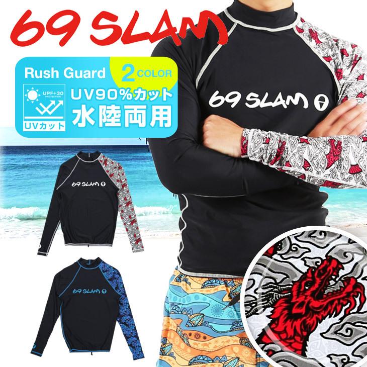 ラッシュガード メンズ ロックスラム 69slam 水着 日焼け対策 Uv ビーチ 海 サーフィン アウトドア かっこいい サーフィン ロゴ ブランド メール便 ブランド下着ならcrazy Ferret 通販 Yahoo ショッピング