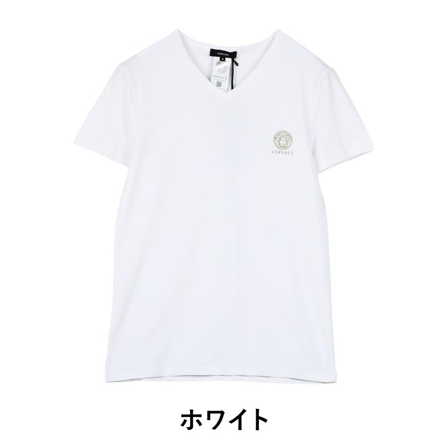 VERSACE（ヴェルサーチェ） Tシャツ メンズ 半袖 VERSACE Vネック 綿