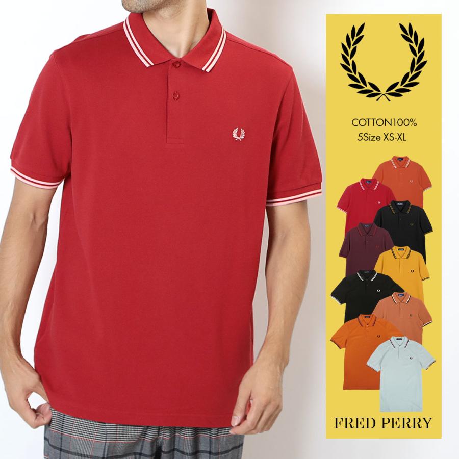 FRED PERRY フレッドペリー ポロシャツ メンズ 半袖 綿100 FRED PERRY フレッドペリー ポロシャツ メンズ 半袖 綿100